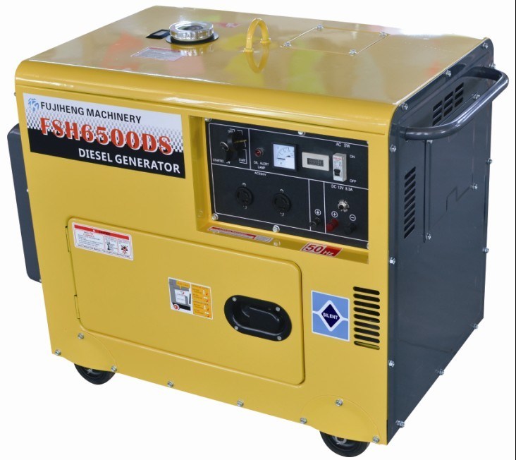 Small Air Cooled Silent Type Diesel Generator 5kw