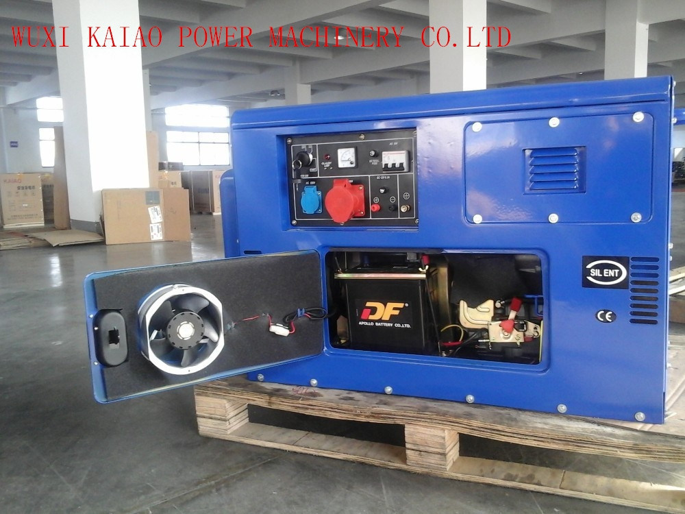 AC Three Phase 50Hz/10kVA Key Start Silent Diesel Generator for Farm and Shop Use (KDE12T3)