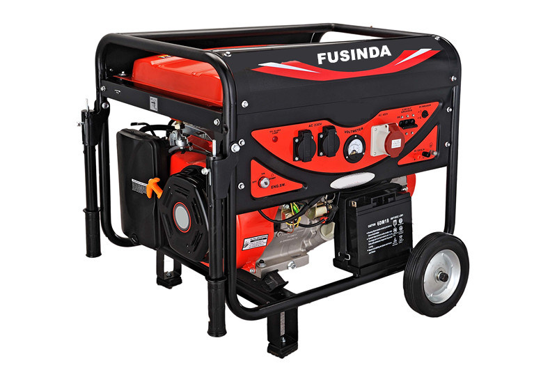 Fusinda 2.5kw Electric Portable Gasoline Generator with Handle and Wheels