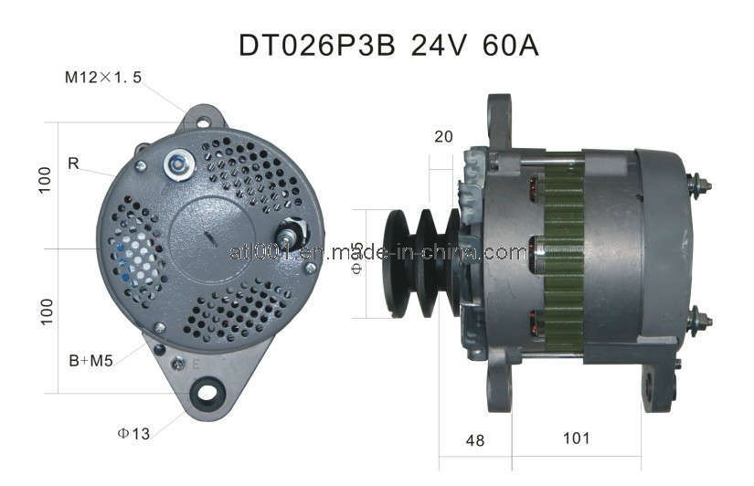Alternator for 24V 60A Dt026p3b Nikko/Komatsu