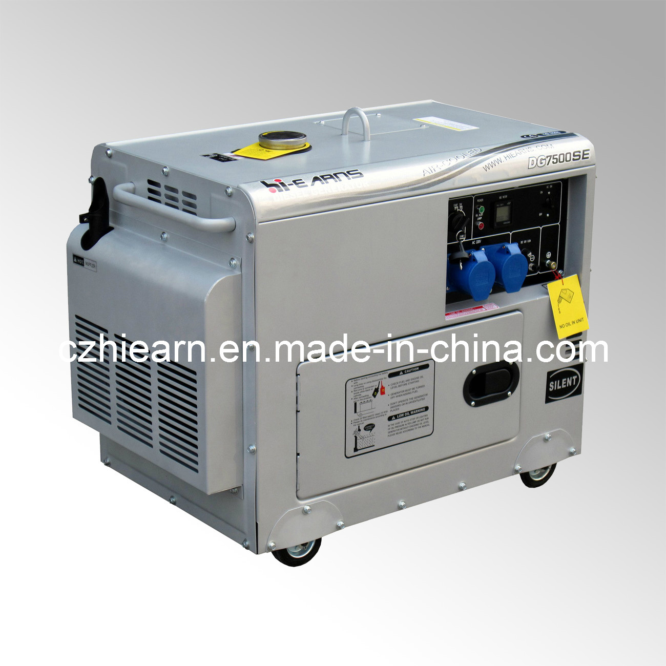 5500W Silver Color Silent Diesel Generator (DG7500SE)