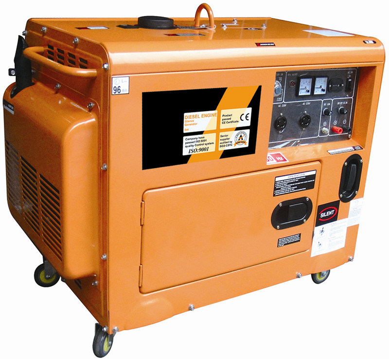 Most Fuel Efficient Diesel Generator with CE Approved (Jt6000se-1)