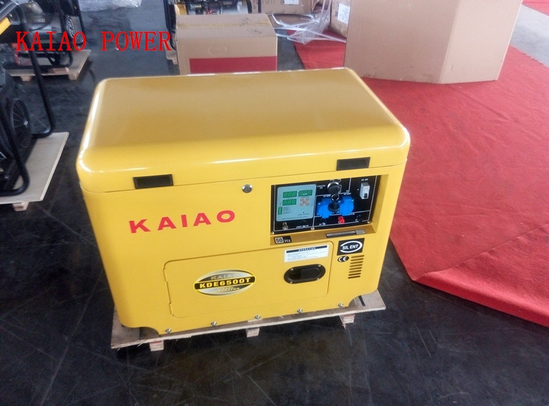 AC Single Phase 50Hz/5kw Key Start Silent Diesel Generator with Canopy for Shop Use