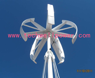 Maglev Designed Vertical Axis Wind Mill 5kw