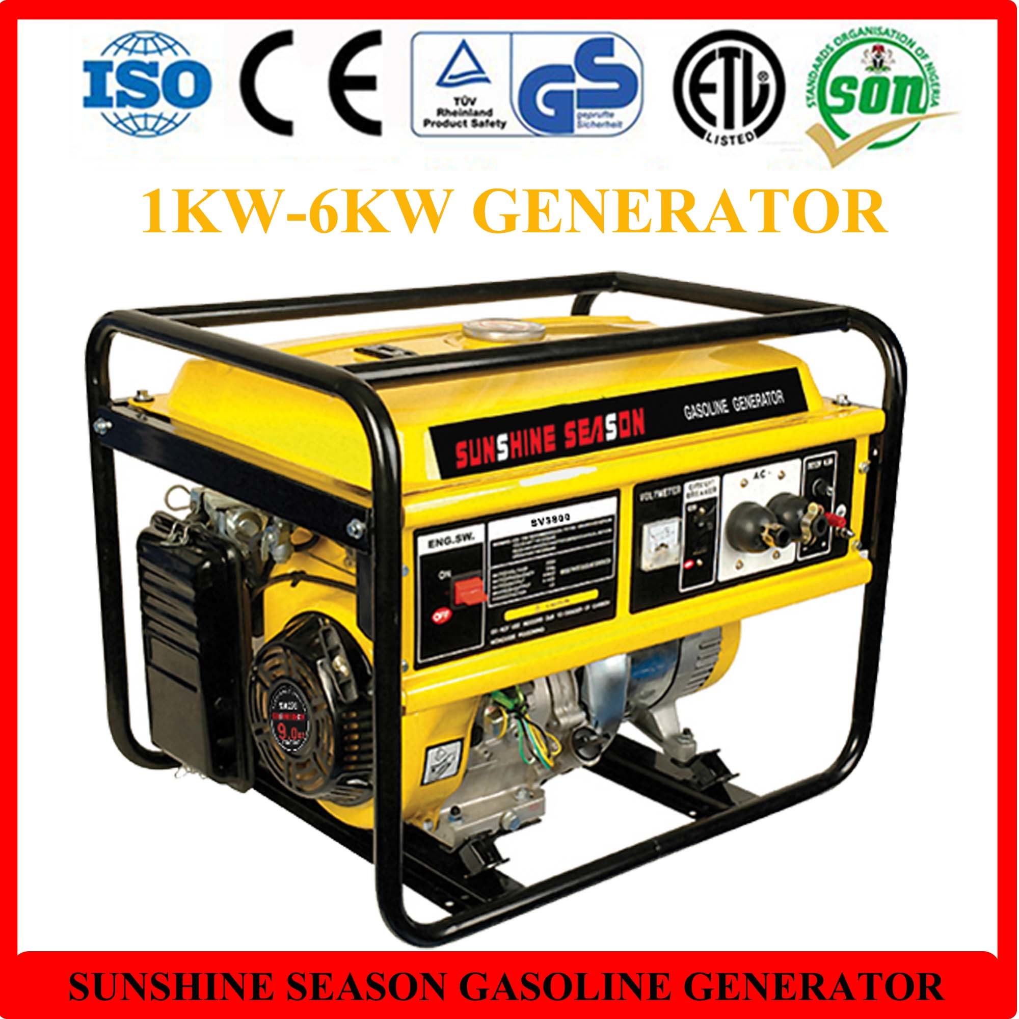 3kw Gasoline Generator for Home Use with CE (SV3800)