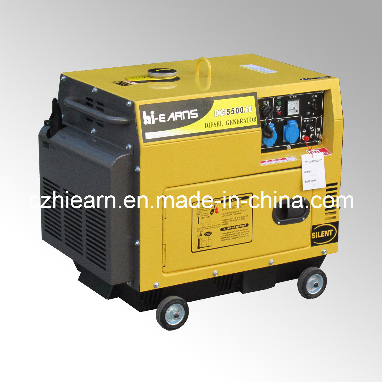 Air-Cooled Silent Type Diesel Generator (DG5500SE)