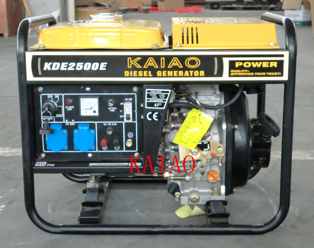 2kw Diesel Genset KAIAO Electric Genset Small Home Use Generator 2500E