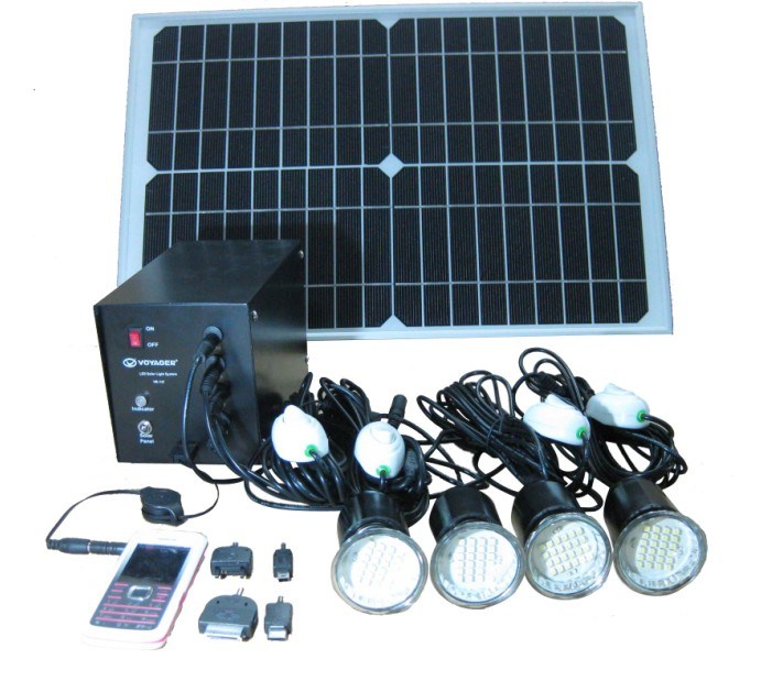 Solar Power System for DC Lighting & Mobile Charging