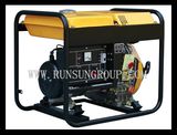 Air Cooled Open Frame Single/ Three Phase Portable AC/ DC Diesel Generator Set (2~15kw small genset)