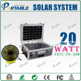 20W PV Suitcase Portable Solar Home Lighting System (PETC-FDXT-20W)