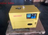 A C Single Phase 50Hz/3kw Key Start Silent Diesel Generator with Digital Panel Board for Home and Shop Use