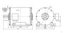 400kw 250rpm 50Hz Horizontal Permanent Magnet Generator