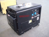 AC Single Phase 50Hz/4.5kw Key Start Silent Diesel Generator for Shop and Office Use