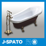 Boutique Style Unique Recumbent Streamlined Round Bathtub Price with Waterfall Faucet