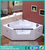 Easy Operation Water Corner Massage Bathtub with Seat (TLP-643)