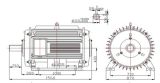 500kw 500r Horizontal Permanent Magnet Generator for Diesel Gensets