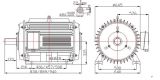 110kw 170kw 600rpm 60Hz Horizontal Permanent Magnet Generator