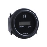 Round Hour Meter for Marine Motorcycle ATV Snowmobile Tractor Truck Boat Generator
