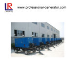 40kVA Water Cool Mobile Generator with Trailer, 4 in Line 40kw Cummins Engine