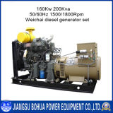 Weichai Brand Open Type Diesel Generator (200kVA)