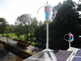 400W Vertical Wind Turbine Generator and Solar Power Hybrid System with Low Noise (less 25dB)