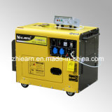 Air-Cooled Silent Type Diesel Generator Single Phase (DG5500SE+ATS)