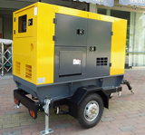 Small Silent 50kw Diesel Generator with Trailer for Move