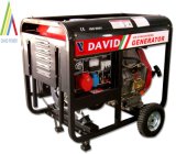 Deluxe Diesel Generator with Handle, Cover, Wheels, Square Frame