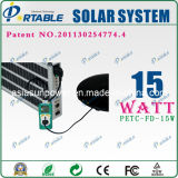 15W Portable Solar System/Home Use/Energy Generator (PETC-FD-15)