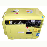 Silent 6kVA Electric Power Portable Diesel Generator with 1 Year Warranty