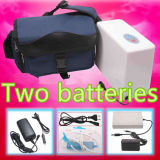 2 Batteries Medical Home & Car Use Portable Oxygen Concentrator + Carry Bag+Car Charger (MO-H04CD)