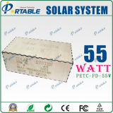 55W Solar Power System for Home and Outside Use Mini Projects Solar Power Systems with AC110V~260V and DC12V