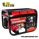 AC Single Phase Output Type Gasoline Generator Set 3kw, Portable Generator with Wheels and Handle