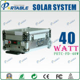40W Portable Solar Power System for Household Electronics (PETC-FD-40W)