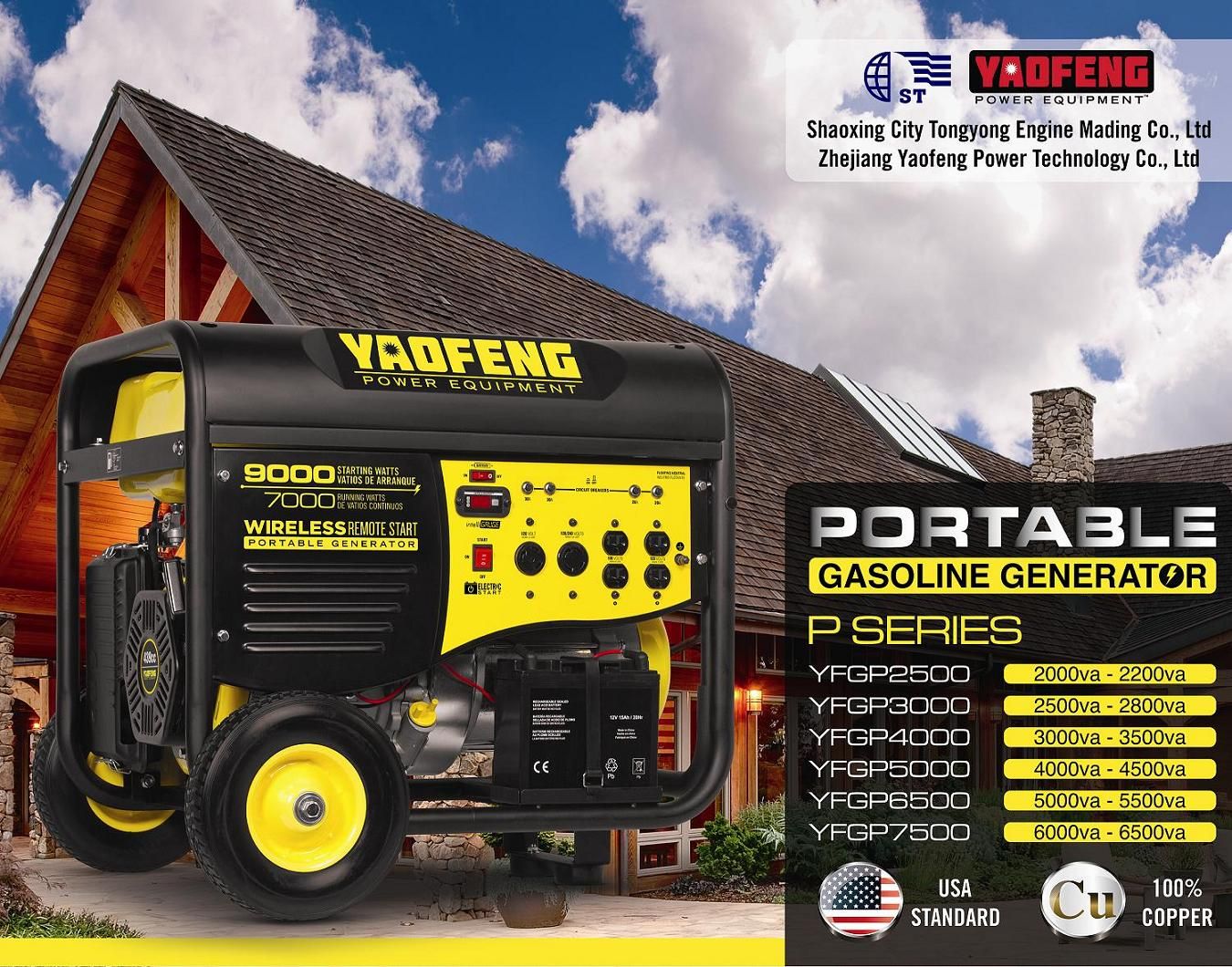 6000 Watts Portable Power Gasoline Generator with EPA, Carb, CE, Soncap