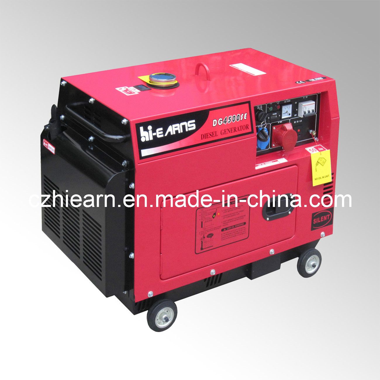 Air-Cooled Silent Type Single Cylinder Diesel Generator (DG4500SE)