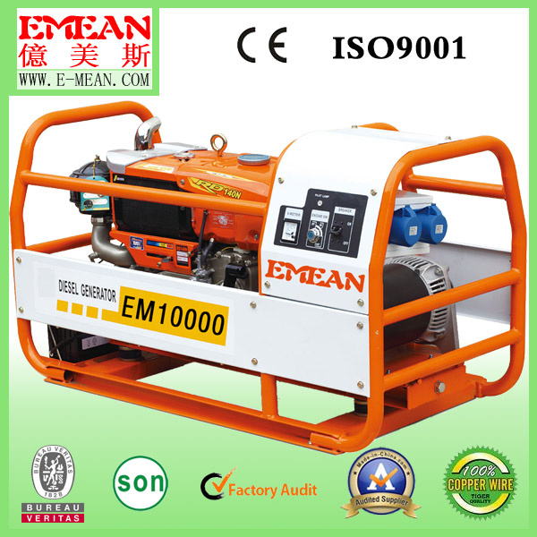 10kw Low Price Open Power Diesel Low Rpm Generator (CE)