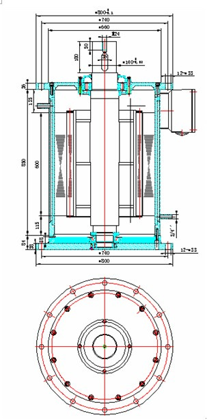 250kw 200rpm Low Speed Vertical Permanent Magnet Generator