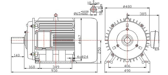 20kw 40kw Low Speed Hydro Turbine Permanent Magnet Generator 50Hz