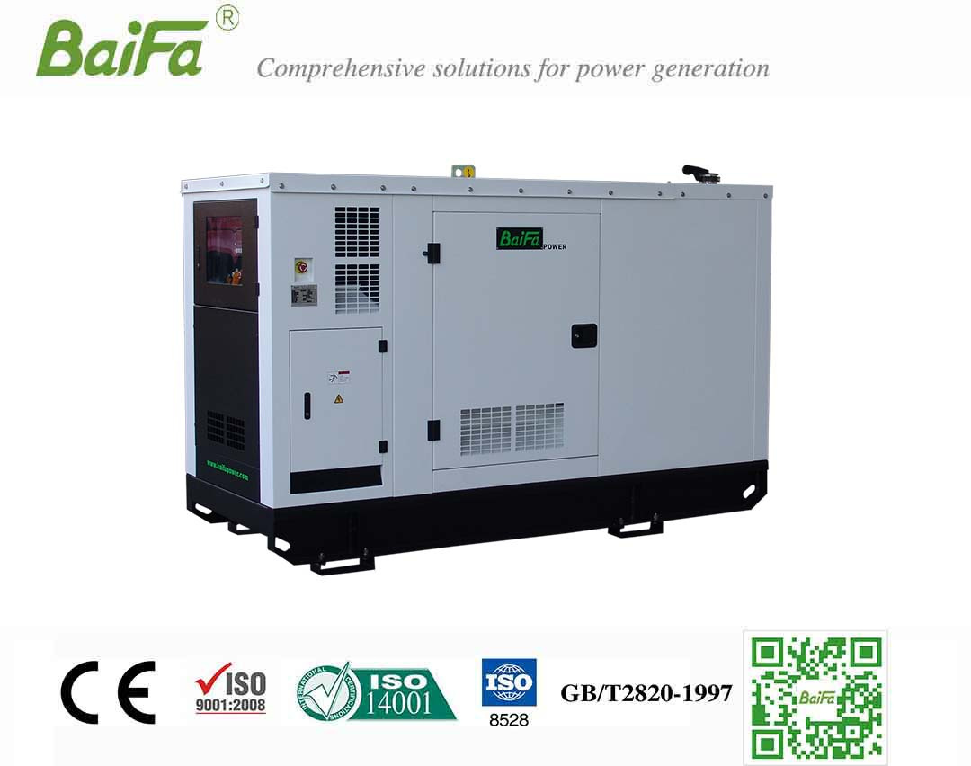 Baifa Soundproof Generator Sets 100kVA 80kw Cummins Generator