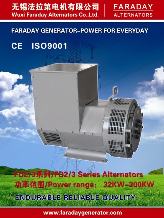 Faraday Alternator 100% Copper Wires IP23 H Class Brushless Electric Generator 100kVA/80kw