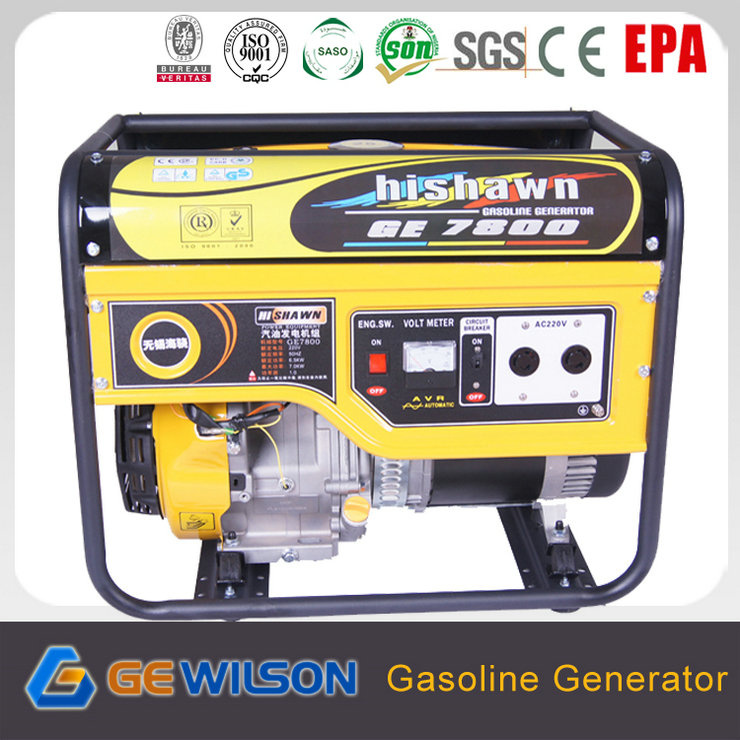 AC Single Phase/AC Three Phase Output 7kw Gasoline Generator