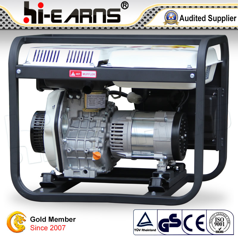 Air-Cooled Open Frame Type Single Cylinder Diesel Generator (DG2500E)