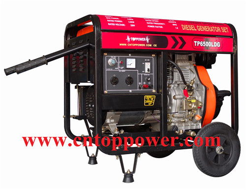 Luxury Series Open Frame Diesel Generator 5kw 6kw with Handle Start (CE/ISO9001)