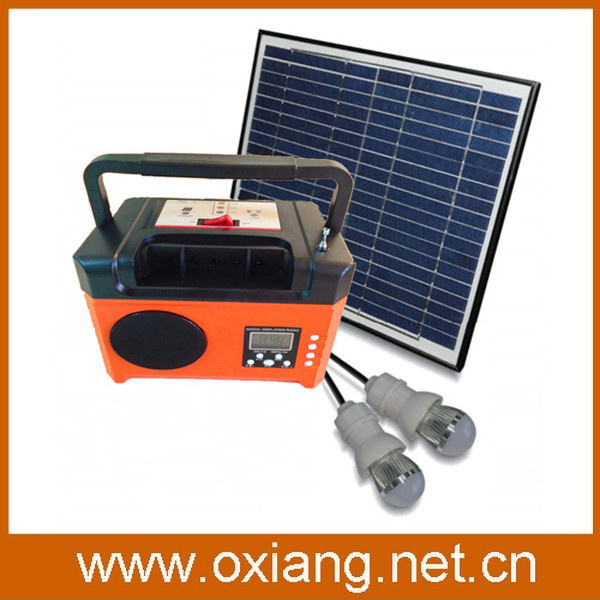 New Arrival 10wp/17.5V Mini Solar Power Generator Sp7 Equipment with Radio