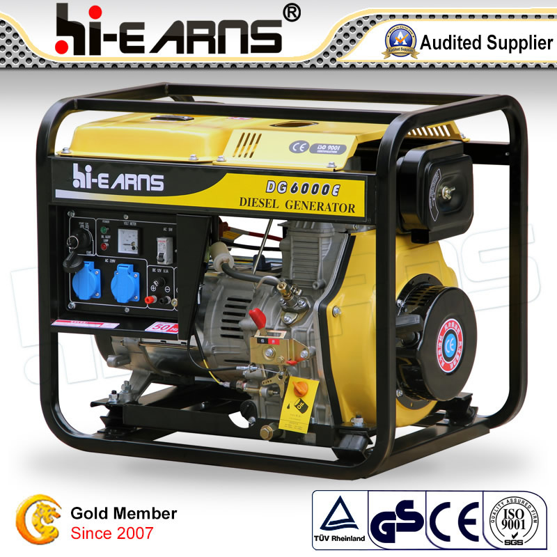 5kw Portable Diesel Engine Power Generator Set (DG6000E)