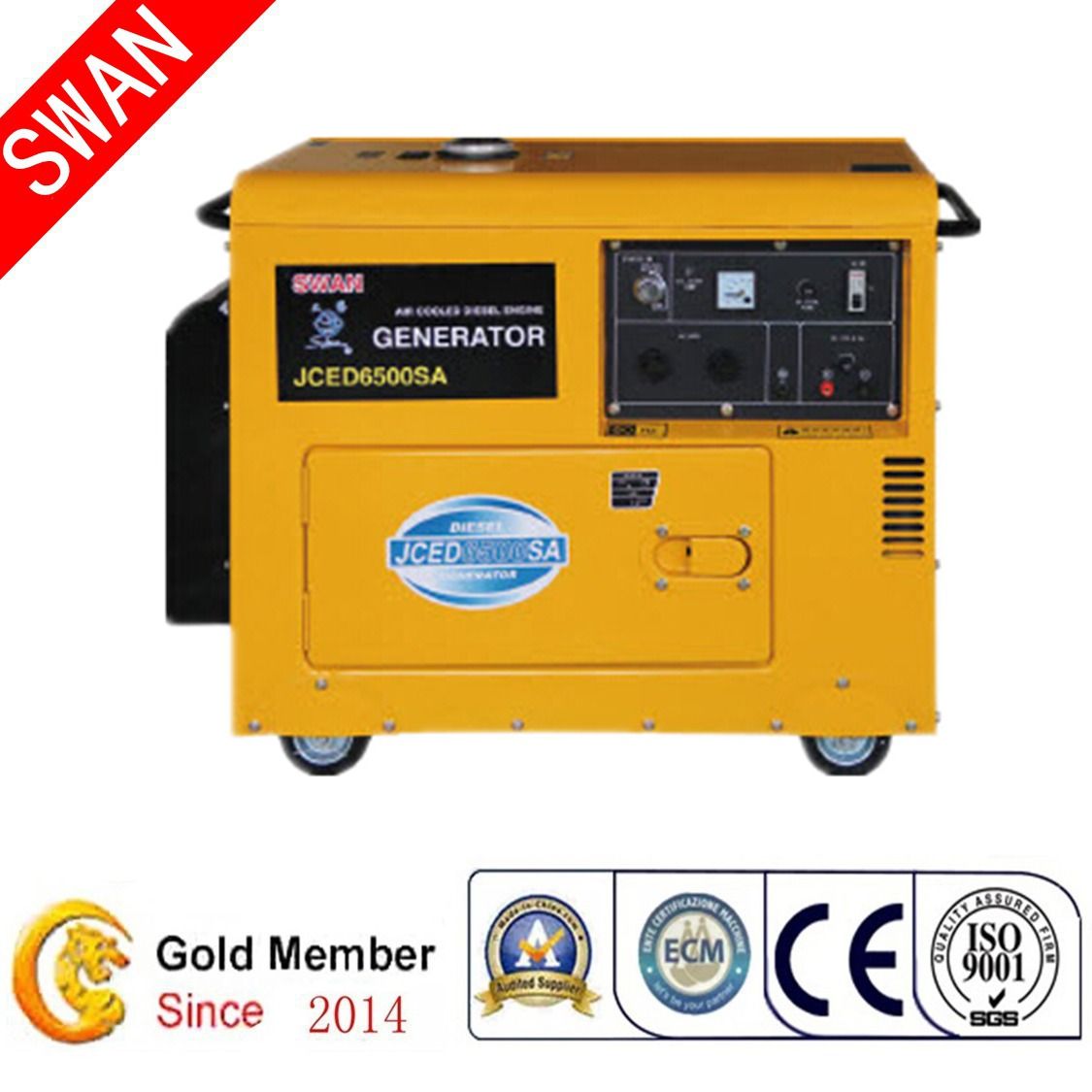 5kw Small Silent Portable Power Diesel Generator (JCED6500SA)