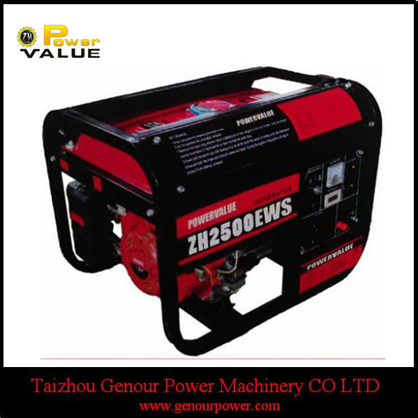 Household China 2kw Gasoline Copper Alternator Generator