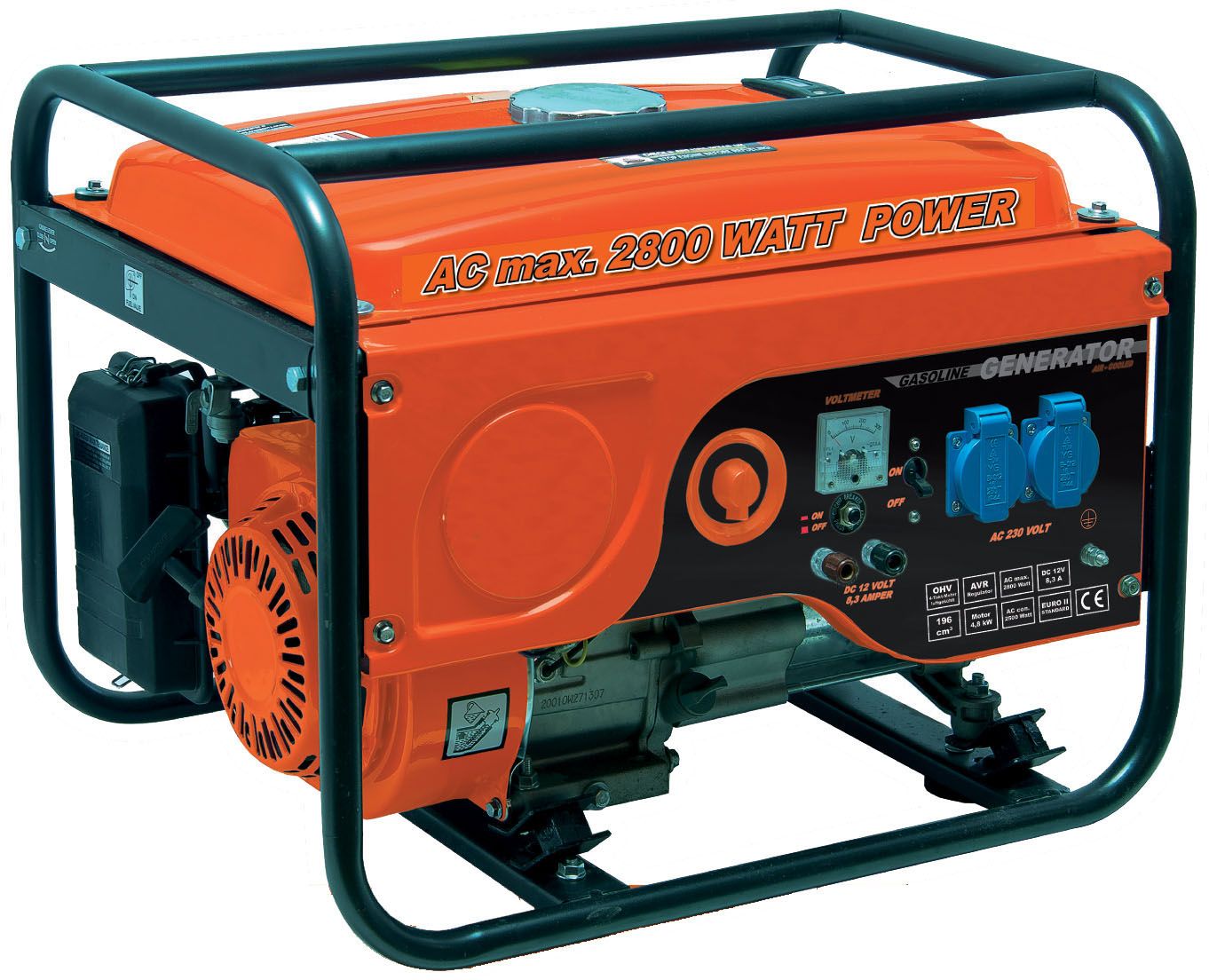 2.8kw New Designed Petrol Generator with CE/Euro-II (GG3000E)