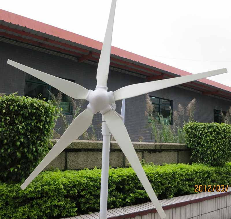 400W 12V Mini Wind Turbine with 5PCS Blades